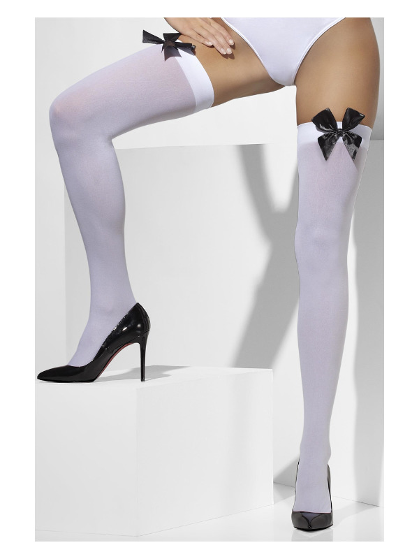 Opaque Hold Ups Adult White 42760